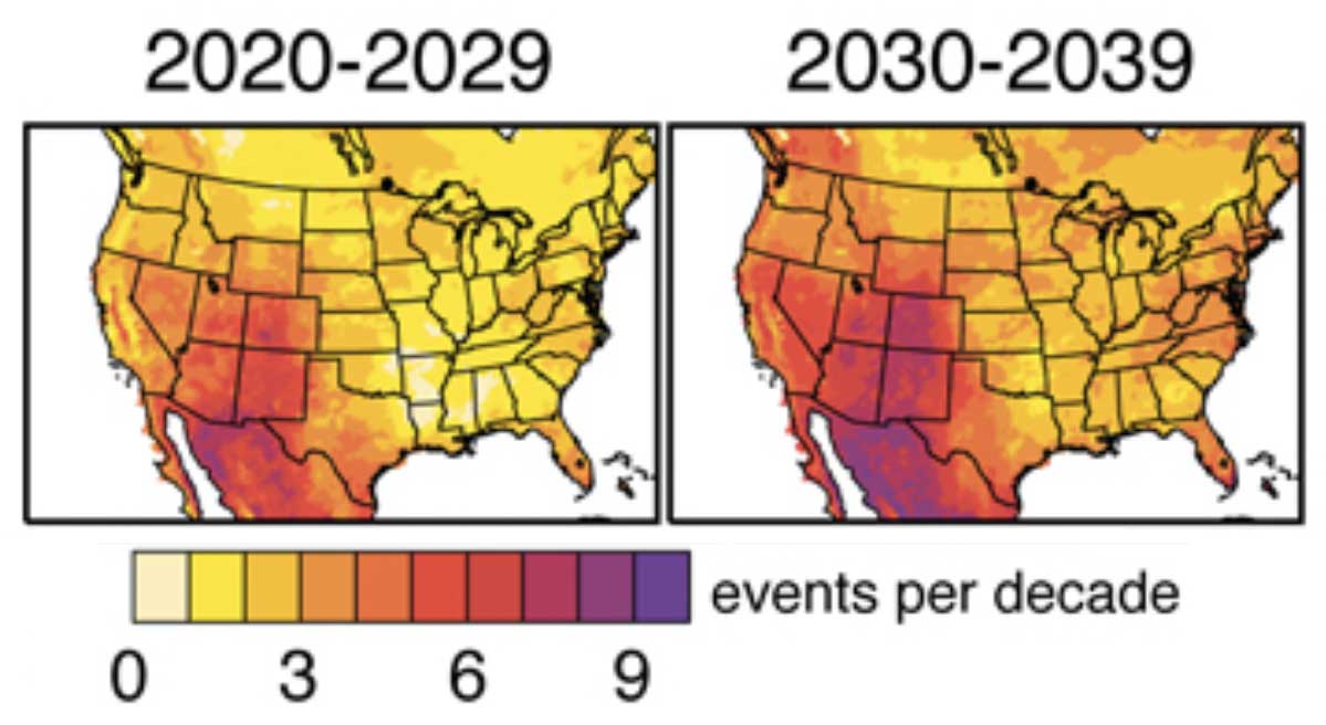 2030 global warming heat waves