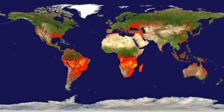 fire global warming nasa wildfires forest fire